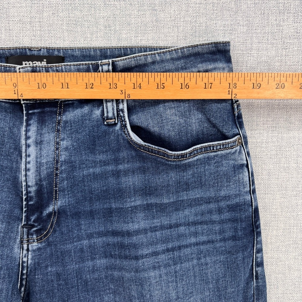 Mavi Matt Relaxed Straight Leg Jeans Men 36x31 Blue Stretch Denim Casual Norm - Picture 6 of 12